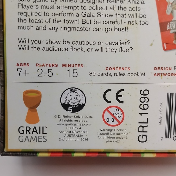 Circus Flohcati 2016 Card Game 2nd Edition COMPLETE RARE COLLECTIBLE - Picture 5 of 16